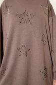 Mini Yıldız Taşlı Tunik Vizon thumbnail 4