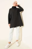 Boğazlı Fitilli Kaşe Tunik Antrasit thumbnail 2