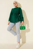 Kolları Bağcıklı İki İpli Tunik Zümrüt thumbnail 2