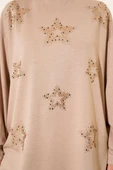 Mini Yıldız Taşlı Tunik Bej thumbnail 4