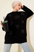 Mini Yıldız Taşlı Tunik Siyah thumbnail 1