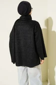 Atkılı Sakallı Ceket Siyah thumbnail 3