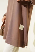 Loyşa Arma Detaylı Salaş Tunik Kahve thumbnail 4