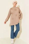Mini Yıldız Taşlı Tunik Bej thumbnail 2