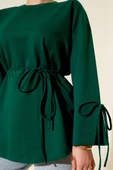 Kolları Bağcıklı İki İpli Tunik Zümrüt thumbnail 4