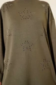 Mini Yıldız Taşlı Tunik Haki thumbnail 4