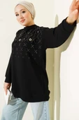 Baklava Taşlı Loyşa Tunik Siyah thumbnail 1