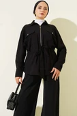 Bel Tünelli Çift Cepli İkili Takım Siyah thumbnail 2