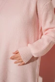 Selanik Örgü Yumoş Triko Tunik Pudra thumbnail 4