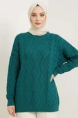 Örme Triko Kazak Zümrüt thumbnail 1