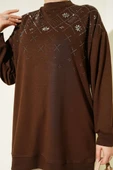 Baklava Taşlı Loyşa Tunik Kahve thumbnail 4