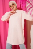 Selanik Örgü Yumoş Triko Tunik Pudra thumbnail 1