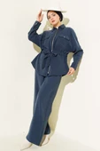 Bel Tünelli Çift Cepli İkili Takım Lacivert thumbnail 1