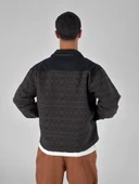 Koyu Kahve Etnik Desenli Tasarım Erkek Ceket COC1072 thumbnail 4