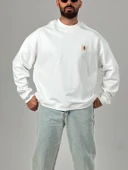 Ekru Tasarım Etnik Erkek Sweatshirt COC1029 thumbnail 3