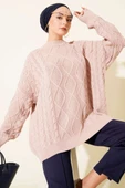 Örme Triko Kazak Pudra thumbnail 1