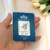 999 Ayar Gümüş ile Üretilmiş Kurt Temalı Hediyeye Özel 10 Gram Gümüş Külçesi-721 thumbnail 2