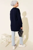 Loyşa Yuvarlak İncili Tunik Lacivert thumbnail 3