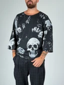 Kurukafa Desenli Fakir Kol Sweat COC1040 thumbnail 3