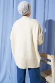 Düşük Omuz Salaş Triko Tunik Taş thumbnail 3