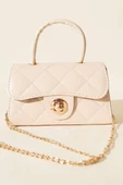 Gloss Mini Zincirli Çanta Krem thumbnail 2
