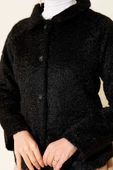 Düğmeli Sakallı Kısa Ceket Siyah thumbnail 4