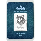 999 Ayar Gümüş ile Üretilmiş Kedi Temalı Hediyeye Özel 10 Gram Gümüş Külçesi-719 thumbnail 1