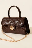 Gloss Mini Zincirli Çanta Acı Kahve thumbnail 1