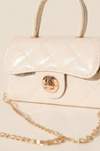Gloss Mini Zincirli Çanta Krem thumbnail 3