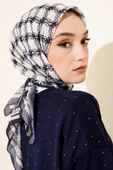 Desenli Lacivert Serisi Eşarp Asorti 11 thumbnail 2