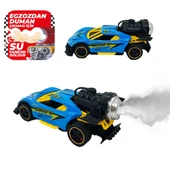 Spray Fonksiyonlu Pilli Metal Çek Bırak Araba Sesli Işıklı Mavi thumbnail 1