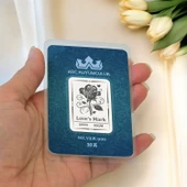 999 Ayar Gümüş ile Üretilmiş Gül Temalı Hediyeye Özel 10 Gram Gümüş Külçesi-717 thumbnail 2