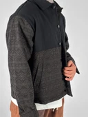 Koyu Kahve Etnik Desenli Tasarım Erkek Ceket COC1072 thumbnail 3