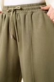 Bel Lastikli Çımalı Loyşa Pantolon Haki thumbnail 4
