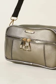 Dört Bölmeli Fermuarlı Çanta Platin thumbnail 3