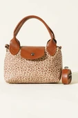 Mini Classic Çıtçıtlı Kadın El Çantası Leopar thumbnail 2