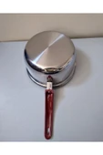Kaçerola Paslanmaz Çelik Sos Tenceresi Süt Kaynatma Cezvesi Yumurta Haşlama Kabı 17 Cm thumbnail 3