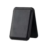 E2M MAGSAFE STANDLI DERİ CÜZDAN SİYAH thumbnail 1