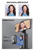 Profesyonel 360 Derece Yüz Takipli Gimbal Telefon Sabitleyici Tripod Fotoğraf/Video/Selfie/Reels thumbnail 3