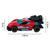 Spray Fonksiyonlu Pilli Metal Çek Bırak Araba Sesli Işıklı Kırmızı thumbnail 2