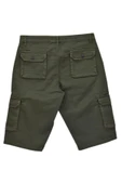 Erkek Kargo Cepli Kanvas Kapri Şort BGL-ST04736 thumbnail 9