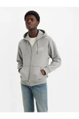 Relaxed Graphic Zip-Up Hoodie Sweatshirts Erkek thumbnail 1