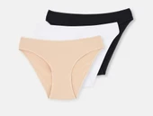 3 lü Paket Dagi Bayan Düşük Bel İzsiz Slip Külot 5101KC thumbnail 7