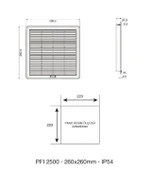 Plastim Filtreli Fan Menfezi 260x260 mm IP54 thumbnail 4