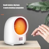 Mini Isıtıcı, Elektrikli Masaüstü Isıtıcı, Hızlı Isıtma Aşırı Isınma Koruması Ev Yatak Odası Ofis Masası Için Küçük Alan Isıtıcı İç Mekan Kullanımı, thumbnail 3