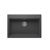 REAL STONE K003 DIDYMA 58 GRANİT EVİYE ANTRASİT 76.5 x 50 Cm Tezgah Üstü thumbnail 1