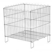 2 Adet Katlanır Havuz Sepet - Krom ve Galvaniz Kaplı Havuz Sepet  53x53 cm thumbnail 2