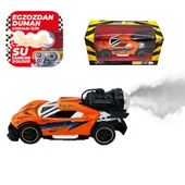 Spray Fonksiyonlu Pilli Metal Çek Bırak Araba Sesli Işıklı Turuncu thumbnail 1