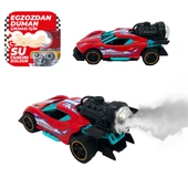 Spray Fonksiyonlu Pilli Metal Çek Bırak Araba Sesli Işıklı Kırmızı thumbnail 1