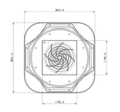Plastim 560m3/H Standart Tepe Fanı - PFF5500 thumbnail 4